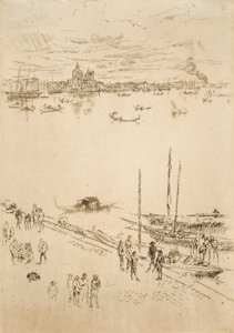Upright Venice, from the Twenty-Six Etchings, also known as the Second Venice Set by James Abbott McNeill Whistler
